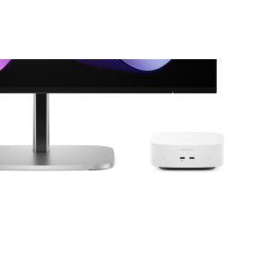 HP E4EU4EA PC/stazione di lavoro Intel Core 5 16 GB LPDDR5x-SDRAM 512 GB SSD Windows 11 Home Mini PC AI PC Bianco