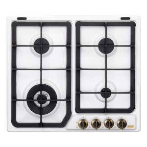 De’Longhi BF 46 PRO piano cottura Bianco Da incasso 60 cm Gas 4 Fornello(i)