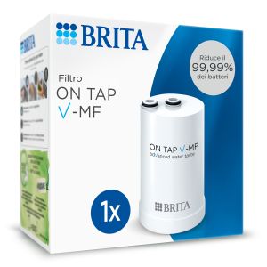 Brita Filtro acqua rubinetto ON TAP V-MF (600L) - Riduce cloro, PFAS, 99,99% di batteri, microparticelle e metalli - per acqua buona e sicura da bere