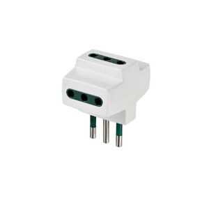 Vimar RI.00320B adattatore per presa di corrente Tipo L (IT) Bianco