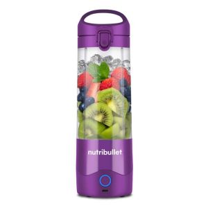 NutriBullet Portable – Mini Frullatore Compatto e Portatile, Ricaricabile USB-C, Smoothie Maker, Viola (NBP003PU)