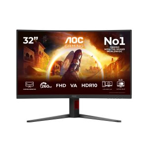 AOC G4 C32G4Z Monitor PC 80 cm (31.5") 1920 x 1080 Pixel Full HD LCD Nero, Rosso
