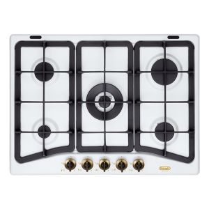 De’Longhi BF 57 PRO piano cottura Bianco Da incasso 70 cm Gas 5 Fornello(i)
