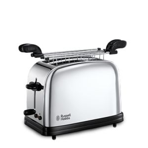 Russell Hobbs 23310-57 tostapane 2 fetta/e Nero, Argento