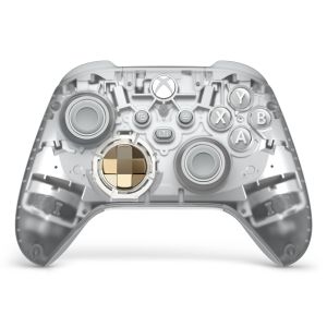 Microsoft Ghost Cipher Oro, Grigio chiaro, Trasparente Bluetooth/USB Gamepad Analogico/Digitale Android, PC, Xbox One, Xbox Series S, Xbox Series X, iOS