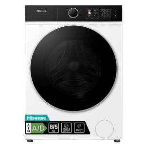 Hisense WD5I8043BWF lavasciuga Libera installazione Caricamento frontale Bianco