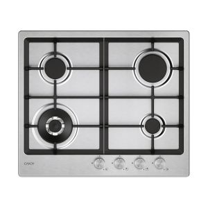 Candy Moderna CHG6BF4WTX Acciaio inox Da incasso 60 cm Gas 4 Fornello(i)