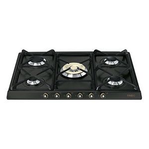 Smeg SR775AO piano cottura Antracite Da incasso Gas 5 Fornello(i) Made in Italy