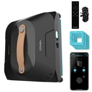 Cecotec Conga Windroid 1390 Double Spray Connected pulitore di finestra elettrico Nero