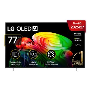 LG OLED AI 77'' Serie B6 OLED77B65LA, 4K, Nero perfetto, Dolby Vision, Processore α8 Gen3, 120Hz, G-Sync, SMART TV 2026