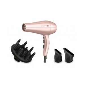GA.MA Phon Keration Diva 3D: preserva la cherativa naturale dei capelli, tecnologia agli ioni, anti crespo, 2300W, motore AC a lunga durata, Sei combinazioni di temperatura e velocità, colpo d'aria fredda incluse 2 bocchette e 1 diffusore