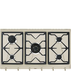 Smeg SRV896AVOGH2 piano cottura Avena Da incasso 90 cm Gas 5 Fornello(i) Made in Italy