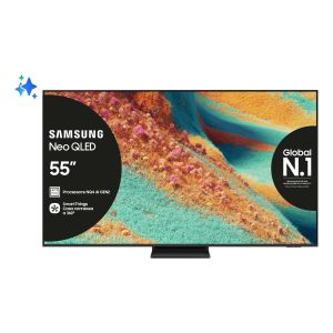 Samsung Neo QLED AI TV 55" QE55QN85FAUXZT 4K Mini LED, Processore NQ4 AI Gen2, 4K AI Upscaling, Neo Quantum HDR+, Dolby Atmos & OTS Lite, Simple Chamfer Design, Vision AI Smart TV, 2025