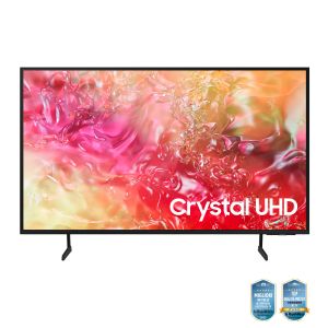Samsung TV Crystal UHD 4K 43” UE43DU7170UXZT Smart TV Wi-Fi Black 2024, Processore Crystal 4K, 4K Upscaling, Slim Look Design, OTS Lite