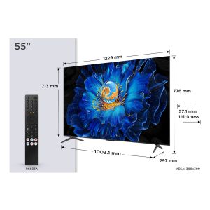 TCL C69KS Serie Smart TV QD-MiniLED 4K 55" 55C69KS, audio Onkyo 2.1, Dolby Vision & Atmos, Google TV