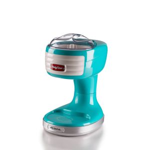 Ariete 76 Ice Crusher Party Time, Macchina per tritare il ghiaccio, 30 W, Cestello tritaghiaccio removibile, Lame in acciaio inox, Celeste