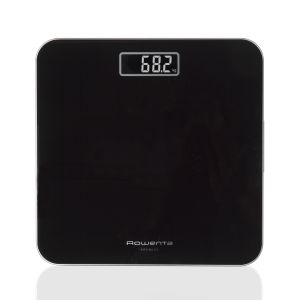 Rowenta Premiss 2.0, Bilancia da Bagno, Display LCD Facile da Leggere, Nero, BS1800