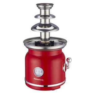Melchioni 118370003 fontana di cioccolato Rosso, Acciaio inox 90 W