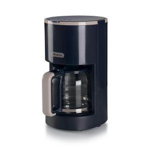 Ariete 1394 Macchina Caffè Filtro Breakfast, Macchina per caffè americano, Capacità 12 tazze, Finestra livello acqua, Indicatore luminoso di accensione, Filtro e portafiltro lavabili, Dispositivo antigoccia, Dark & Sahara Grey