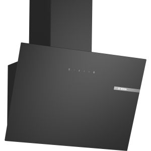 Bosch Serie 2 DWK65DK60 Cappa a muro inclinata 60 cm 3 velocità + 1 intensiva Nero Classe A