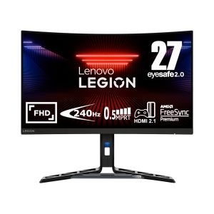 Lenovo Legion R27fc-30 - Monitor Gaming 27" VA Curvo 1500R FHD 1920x1080 0 280Hz 0.5ms - Speakers AMD FreeSync + NVIDIA G-Sync Compatible + VESA AdaptiveSync 2xHDMI 2.1 + 1xDP 1.4 - Stand Height + Tilt + Swivel + Pivot Cavo DP incluso