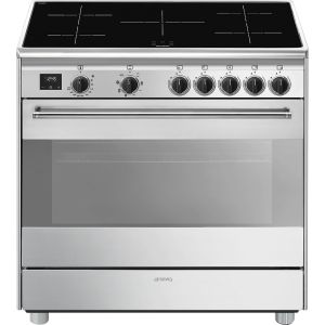 Smeg Concert BG91IX2 cucina Cucina freestanding A Elettrico Piano cottura a induzione Acciaio inox Made in Italy