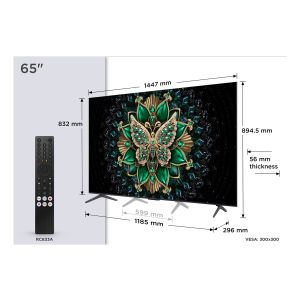 TCL Serie C69K Smart TV QD-MiniLED 4K 65" 65C69K, 144Hz, audio Onkyo 2.1, Dolby Vision IQ & Atmos, Google TV