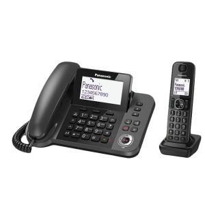 Panasonic KX-TGF320EXM - Telefono cordless con segreteria telefonica, nero