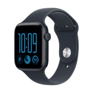 Apple Watch SE (3nd generation) SE 3 GPS + Cellular, Cassa 44 mm in alluminio mezzanotte con Cinturino Sport blu marino - M/L