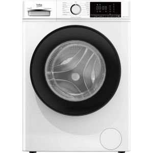 Beko b100 BMX8126DB 8kg classe A bianco, inverter 1200 giri, display XL, oblò nero, vapore