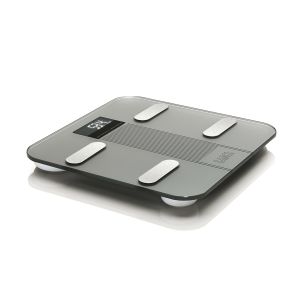 Laica PS7005 bilance pesapersone Rettangolo Grigio, Acciaio inox Bilancia pesapersone elettronica