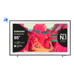 Samsung The Frame Pro AI TV 85" QE85LS03FWUXZT 4K, Processore NQ4 AI Gen3, 4K AI Upscaling, Art Mode, Matte Display, Neo Quantum HDR, Dolby Atmos & OTS, Modern Frame Design, Vision AI Smart TV, 2025
