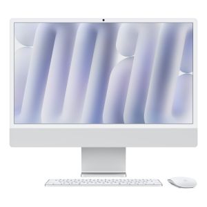 Apple iMac 24"Retina Display 4,5K, Chip M4 con CPU 8‑core, GPU 8‑core, 16GB, 256GB SSD, Argento