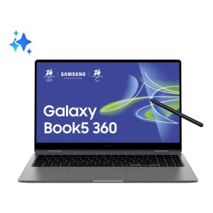 Samsung Galaxy Book5 360 Copilot+ PC Intel Core Ultra 5 226V Ibrido (2 in 1) 39,6 cm (15.6") Touch screen Full HD 16 GB LPDDR5x-SDRAM 512 GB SSD Wi-Fi 7 (802.11be) Windows 11 Home Grigio