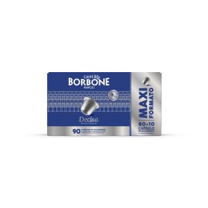 Caffè Borbone Capsule compatibili Alluminio sistema Nespresso - Miscela Decisa - 80+10 capsule