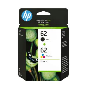 HP Confezione da 2 cartucce originali di inchiostro nero/tricromia 62