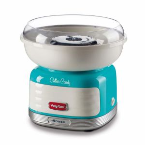 Ariete 2973 - Cotton Candy Party Time - Macchina per Zucchero Filato compatibile con zucchero semolato e caramelle dure - 500 Watt - Celeste