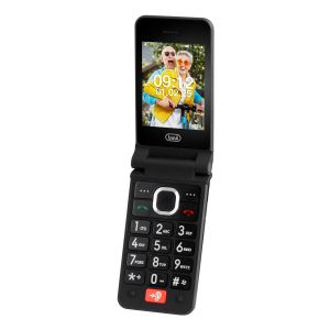 Trevi Telefono Cellulare per Anziani 4G a Conchiglia e Doppio Display FLEX PLUS 95 4G