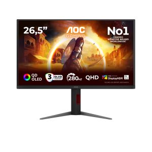 AOC G4 Q27G4ZD Monitor PC 67,3 cm (26.5") 2560 x 1440 Pixel Quad HD QD-OLED Nero, Rosso