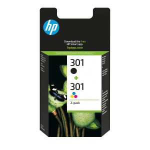 HP Confezione da 2 cartucce originali di inchiostro nero/tricromia 301