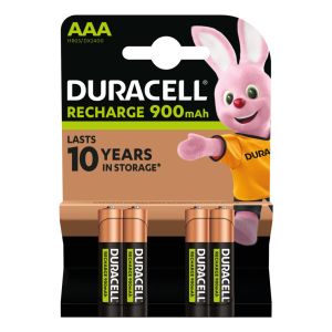 Duracell StayCharged AAA (4pcs) Batteria ricaricabile Mini Stilo AAA Nichel-Metallo Idruro (NiMH)
