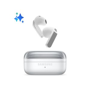 Samsung Galaxy Buds4, White, Corpo in metallo, Altoparlante a 1 via, equalizzatore adattivo, Chiamate cristalline, Audio a 360°, ANC, Controllo adattivo del rumore Connessione senza interruzioni e One UI, Galaxy AI pronto ai comandi vocali