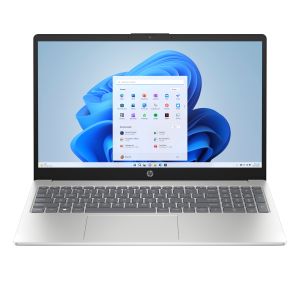 HP 15-fd1027nl Intel Core Ultra 7 155H Computer portatile 39,6 cm (15.6") Full HD 16 GB DDR5-SDRAM 512 GB SSD Wi-Fi 6 (802.11ax) Windows 11 Home AI PC Argento