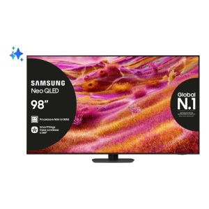 Samsung Neo QLED AI TV 98" QE98QN90FATXZT 4K Mini LED, Processore NQ4 AI Gen3, 4K AI Upscaling Pro, Motion Xcelerator 165Hz, Neo Quantum HDR+, Dolby Atmos & OTS+, NeoSlim Design, Vision AI Smart TV, 2025