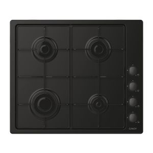 Candy Idea Piano Cottura CHW6LBB a Gas 4 Fuochi Gas Colore Nero
