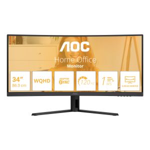AOC B3 CU34B3E Monitor PC 86,4 cm (34") 3440 x 1440 Pixel Wide Quad HD LED Nero