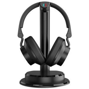 Irradio 141901050 cuffia e auricolare Cuffie Wireless A Padiglione TV USB tipo-C Bluetooth Base di ricarica Nero