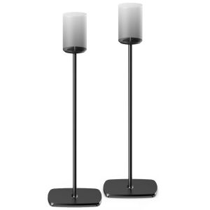 Flexson FLXE100FS2021EU supporto da parete per casse acustiche Pavimento Alluminio, Acciaio Nero