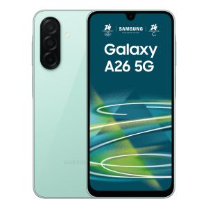 Samsung Galaxy A26 5G, Smartphone con Funzioni intelligenti, Display Super AMOLED 6.7”, 6GB RAM, 128GB, Batteria 5.000 mAh, memoria espandibile, Mint