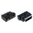Life Electronics 38.002919E cavo e adattatore video SCART (21-pin) 3 x RCA + S-Video Nero